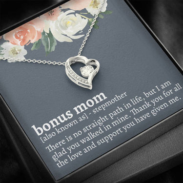 Bonus Mom (stepmother) Forever Love Necklace - Love You This Much